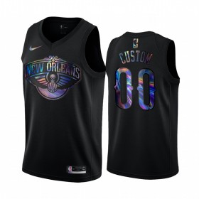 Maillot Basket Homme New Orleans Pelicans Personnalisé Iridescent HWC Collection Swingman